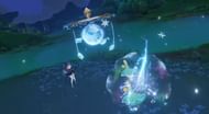Layla's Elemental Burst creates a Celestial Dreamsphere (Image via HoYoverse)